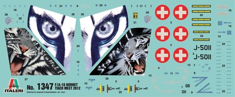 Italeri 1347 F/A-18 Hornet Tiger Meet 2012 1/72 – immagine 3