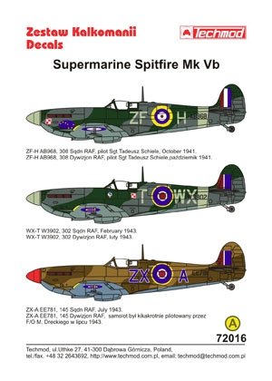 Techmod 72016 - Supermarine Spitfire Mk VB 1/72 – image 2