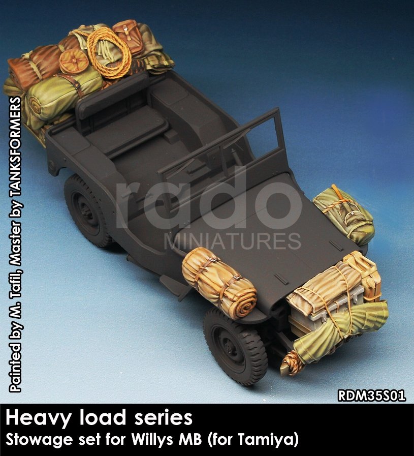 RADO Miniatures RDM35S01 Rangement pour Willys MB 1/35
