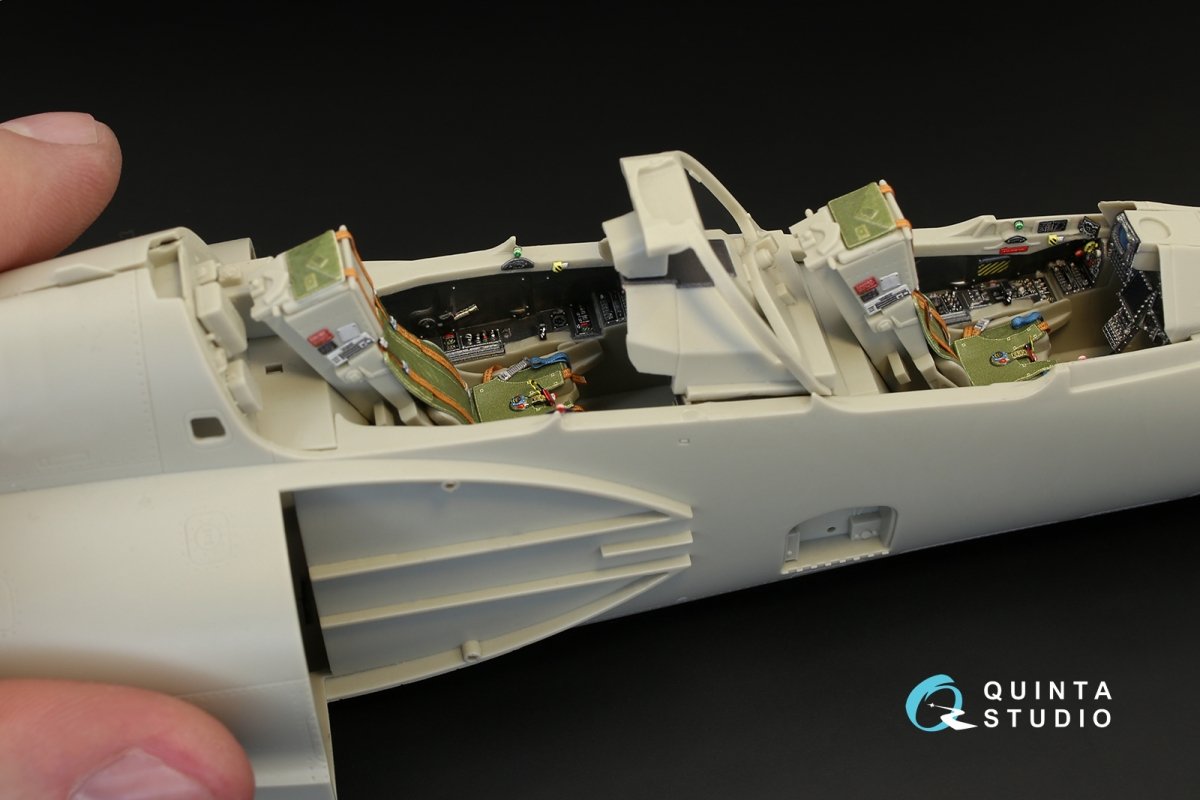 Quinta Studio QD32014 Mirage 2000B-5 (2000-5BGM Mk2) 3D-Printed &amp;amp; coloured Interior on decal paper (for Kitty Hawk kit) 1/32 – zdjęcie 6
