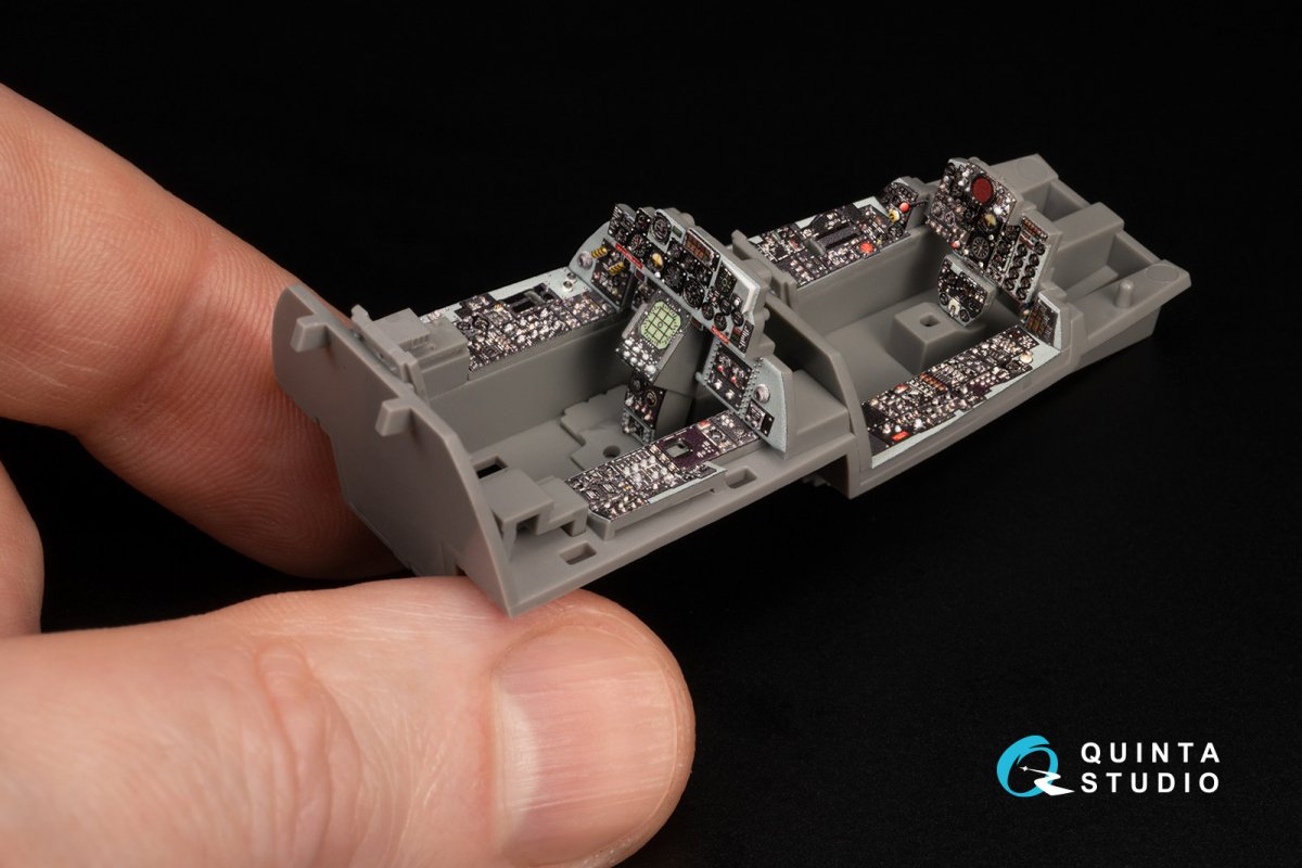 Quinta Studio QD48370 F-4E late without DMAS 3D-Printed &amp;amp; coloured Interior on decal paper (Meng) 1/48 – imagen 10