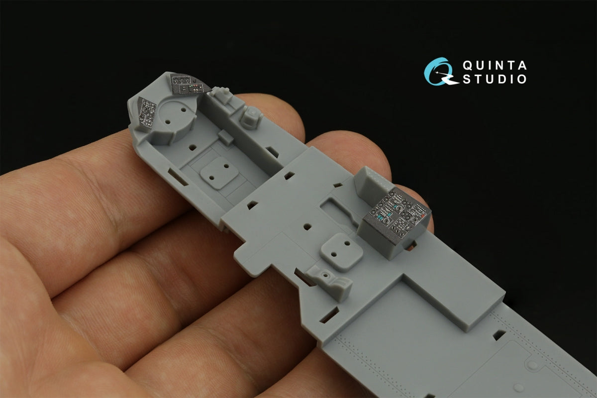 Intérieur imprimé en 3D et coloré sur papier décalcomanie Quinta Studio QDS-48406 Mi-24 Nato Hind (Trumpeter) (Petite version) 1/48 – image 12