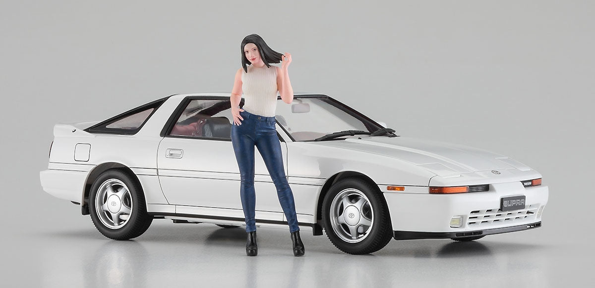 Hasegawa SP614 Toyota Supra A70 2.0GT Twin Turbo 1990 avec figurine féminine 1/24 – image 2