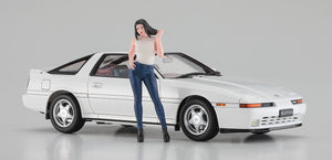 Hasegawa SP614 Toyota Supra A70 2.0GT Twin Turbo 1990 avec figurine féminine 1/24 – image 2