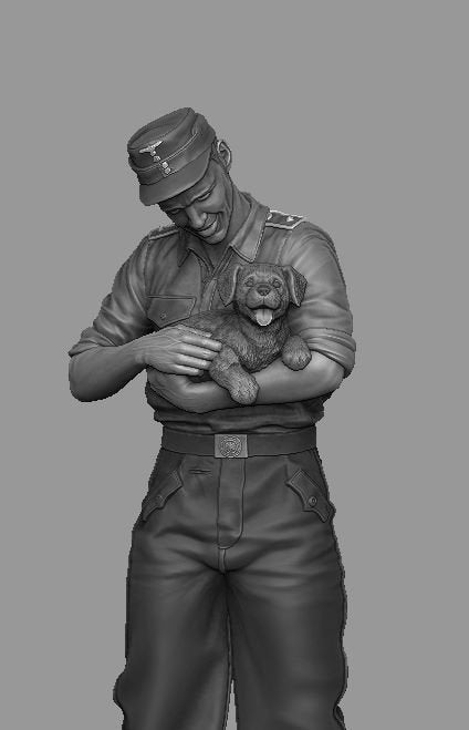 Panzer Art FI35-120 StuG driver with puppy 1/35 – imagen 4