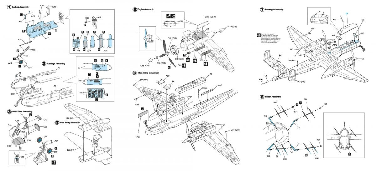 Hobby 2000 72068 Heinkel He 219 A-2 ( DRAGON + CARTOGRAF + MASKI) 1/72 – Bild 2