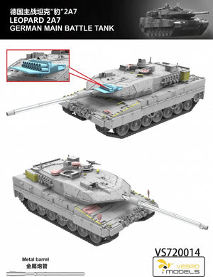 Vespid Models VS720014 Leopard 2A7 German Main Battle Tank 1/72 – image 2
