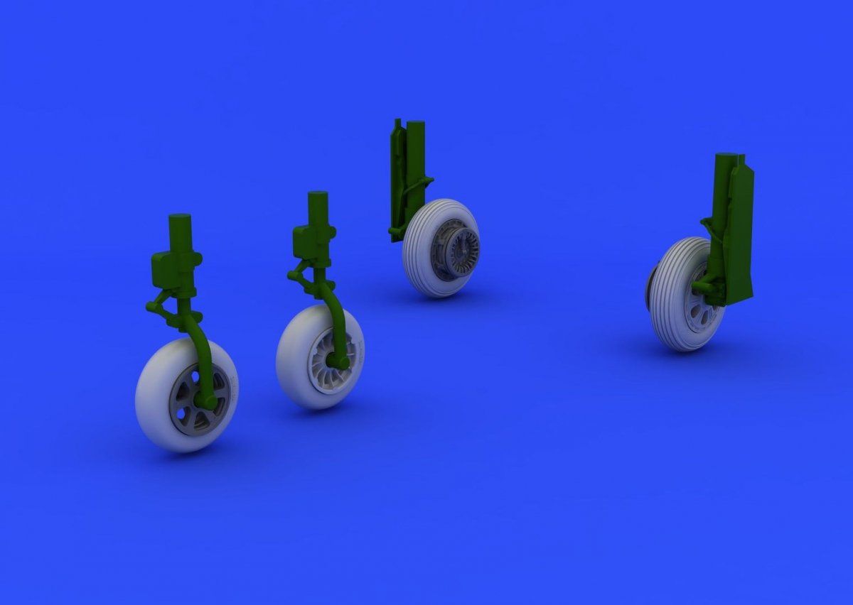 Eduard 648235 F-86F wheels 1/48 (HASEGAWA) – immagine 2