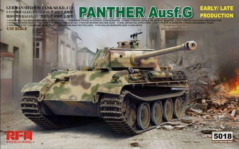 Rye Field Model 5018 Panther Ausf.G Early/Late Production 1/35