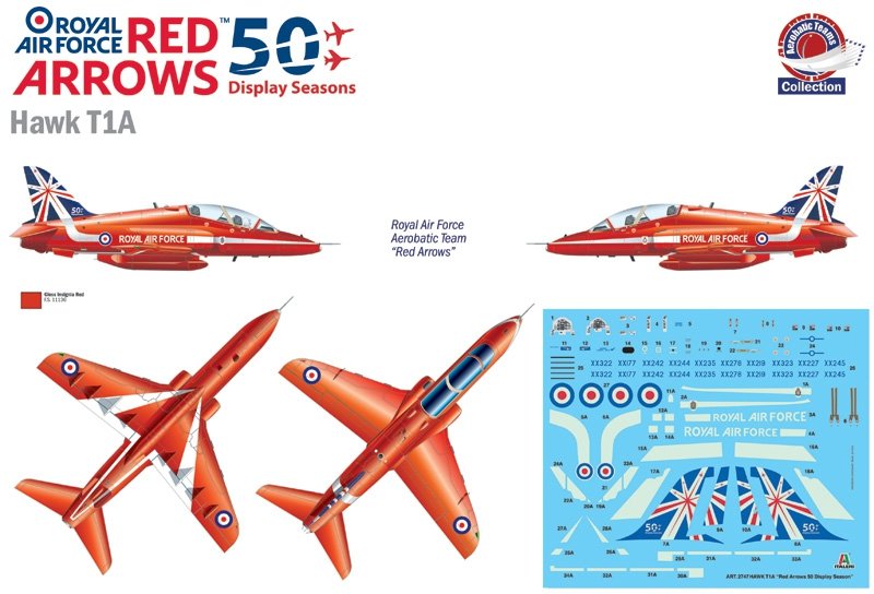 Italeri 2747 Hawk T1A Red Arrows 1/48 – Bild 2