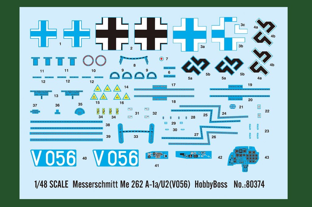 Hobby Boss 80374 Messerschmitt Me 262 A-1a/U2 1/48 – immagine 3