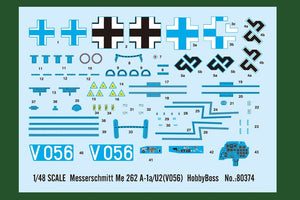 Hobby Boss 80374 Messerschmitt Me 262 A-1a/U2 1/48 – immagine 3
