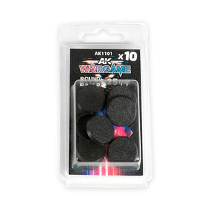 AK Interactive AK1101 ROUND BASE 25MM X10 UNITS – immagine 2