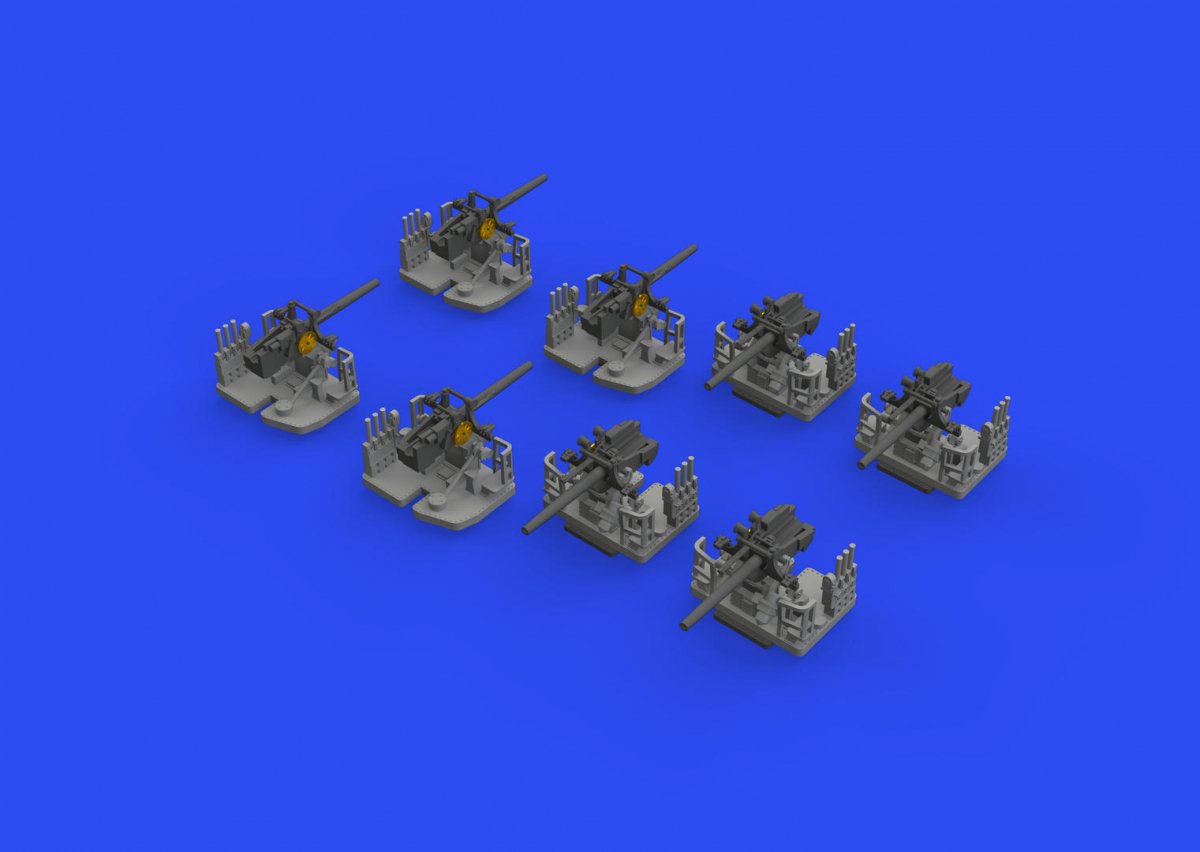 Eduard 653008 5&amp;quot;/25 caliber gun Mk.10 PRINT 1/350 – Bild 3