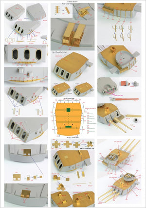 Pontos 22002F1 USS BB-63 Missouri 1945 Detail Up Set (Without wooden deck) 1/200 – image 33