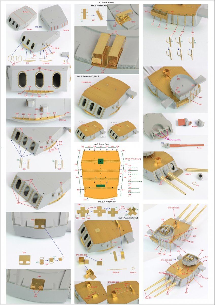 Pontos 22002F1 USS BB-63 Missouri 1945 Detail Up Set (Without wooden deck) 1/200 – image 33
