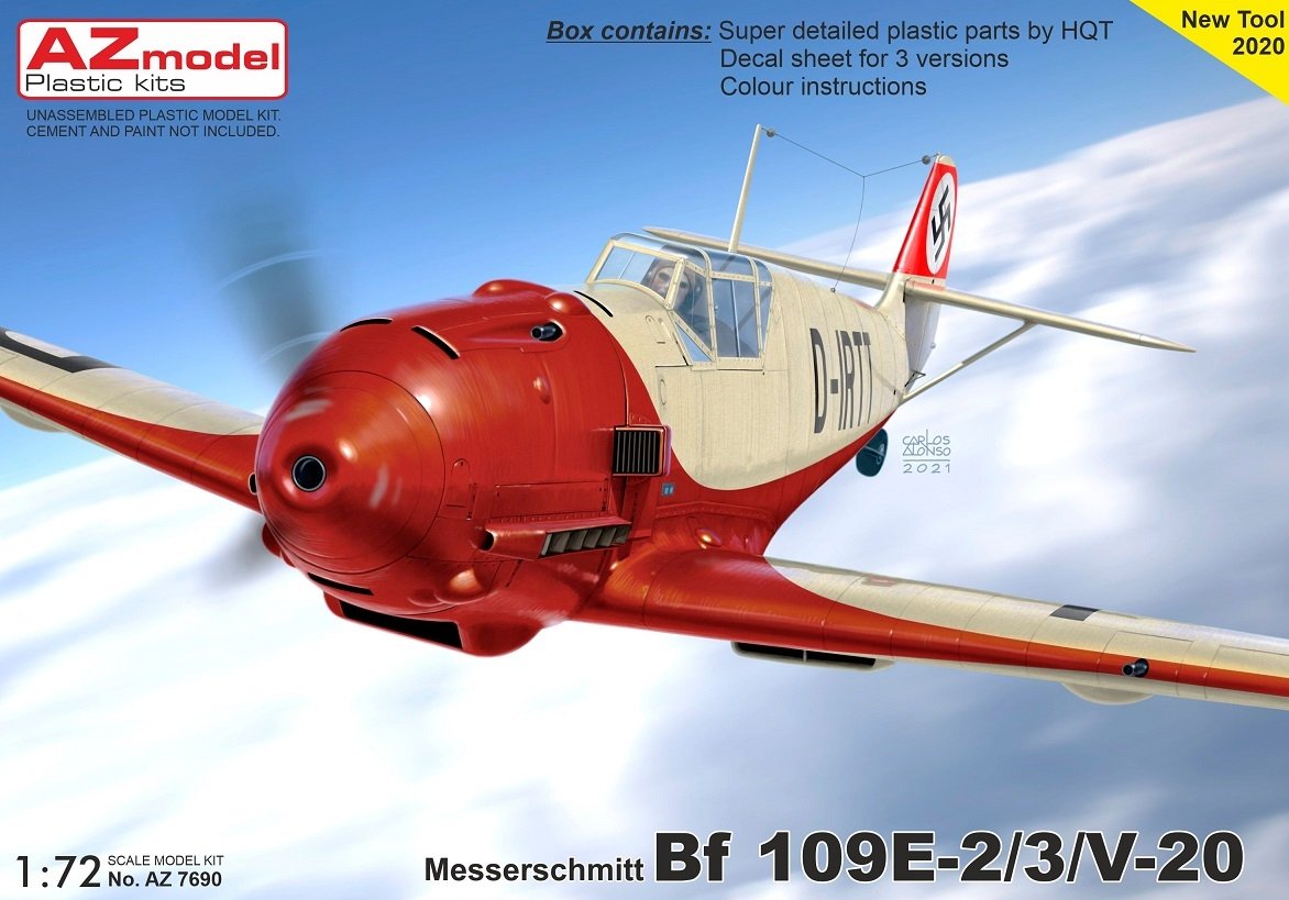 AZ Modèle AZ7690 Bf 109E-2/3/V-20 1/72