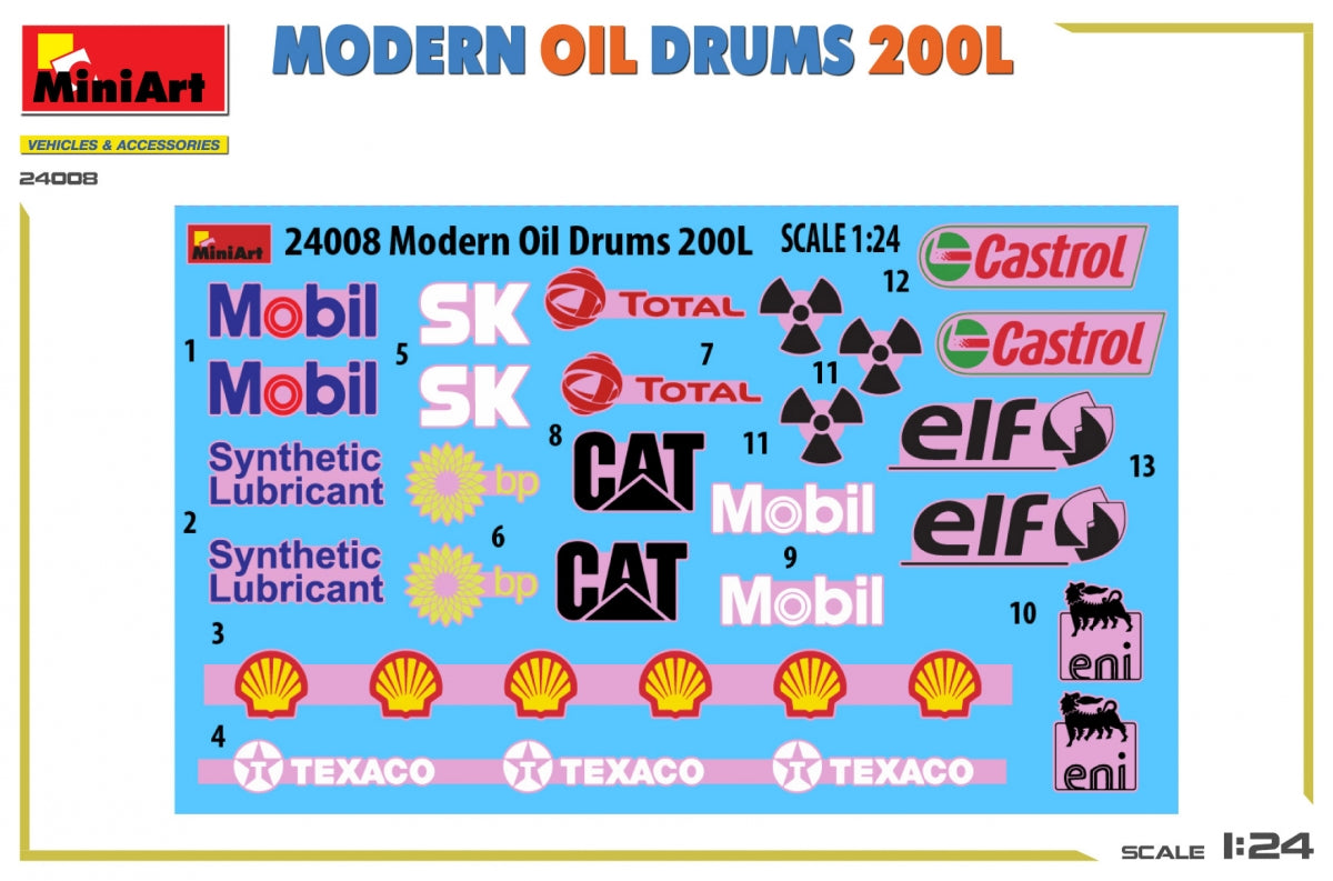 MiniArt 24008 MODERN OIL DRUMS 200L 1/24 – Bild 2