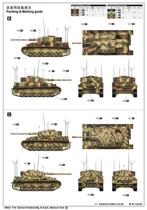 Trumpeter 00922 German Pz.Beob.Wg. IV Ausf.J Medium Tank 1/16 – zdjęcie 3