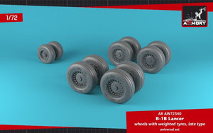 Roues de B-1B Lancer Armory Models AW72340 avec pneus lestés, fin 1/72  – image 2