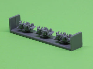 Master SM-350-095 USN 40 mm/56 Bofors quadruple mount ver.3 / with Mk-51 director - (resin, PE and turned parts) - (6pcs) 1/350 – imagen 2