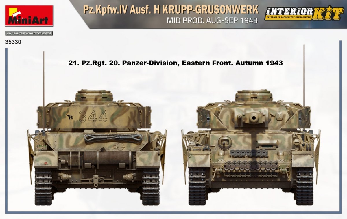 MiniArt 35330 Pz.Kpfw. IV Ausf. H Krupp-Grusonwerk 1/35 – immagine 5