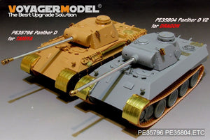 Maquette Voyager PE35804 Panther D V1 allemand de la Seconde Guerre mondiale (modèle de base) pour DROGON 6822 au 1/35 – image 3