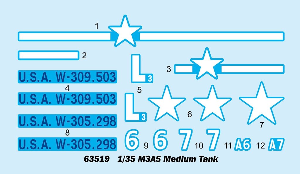 I Love Kit 63519 M3A5 Medium Tank 1/35 – immagine 5