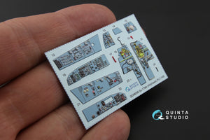 Quinta Studio QD48056 Su-17M4/22M4 3D-Printed coloured Interior on decal paper (for KittyHawk kit) 1/48 – immagine 6