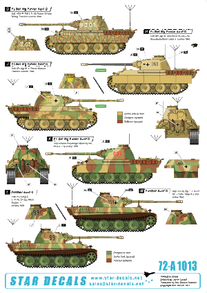 Star Decals 72-A1013 Befehlspanzer # 4. German Command 1/72 – zdjęcie 2