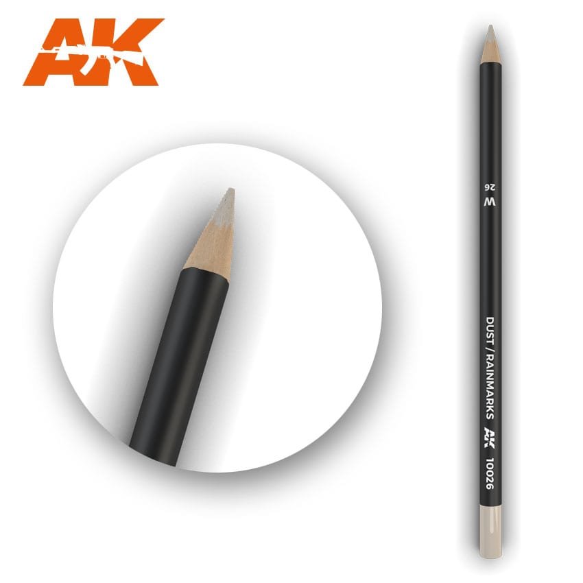 Crayon aquarelle AK Interactive AK10026 POUSSIÈRE / MARQUES DE PLUIE