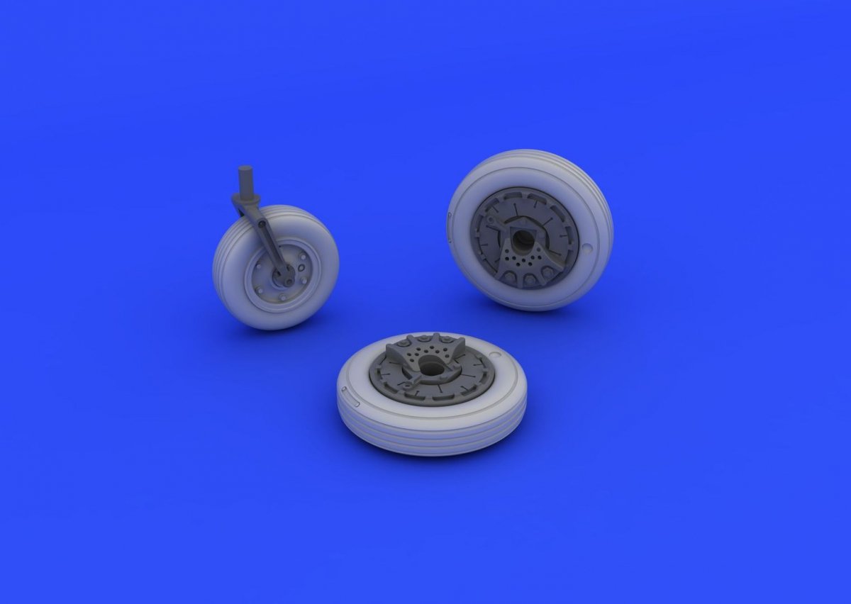 Eduard 648214 A-4E/ F wheels 1/48 (EDUARD, HASEGAWA) – Bild 4