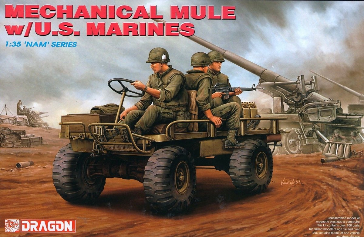 Dragon 3317 Mechanical Mule w/ U.S. Marines 1/35