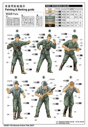Trumpeter 02359 Germanium 8.8cm Flak 36/37 1/35 – image 5