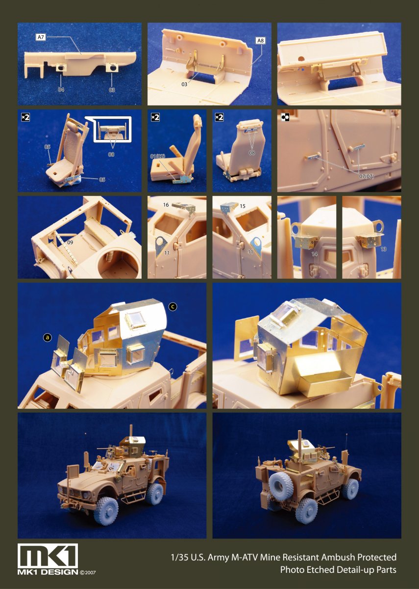 MK1 Design MM-35008 M-ATV DX PACK ( With resin tire ) 1/35 – immagine 2