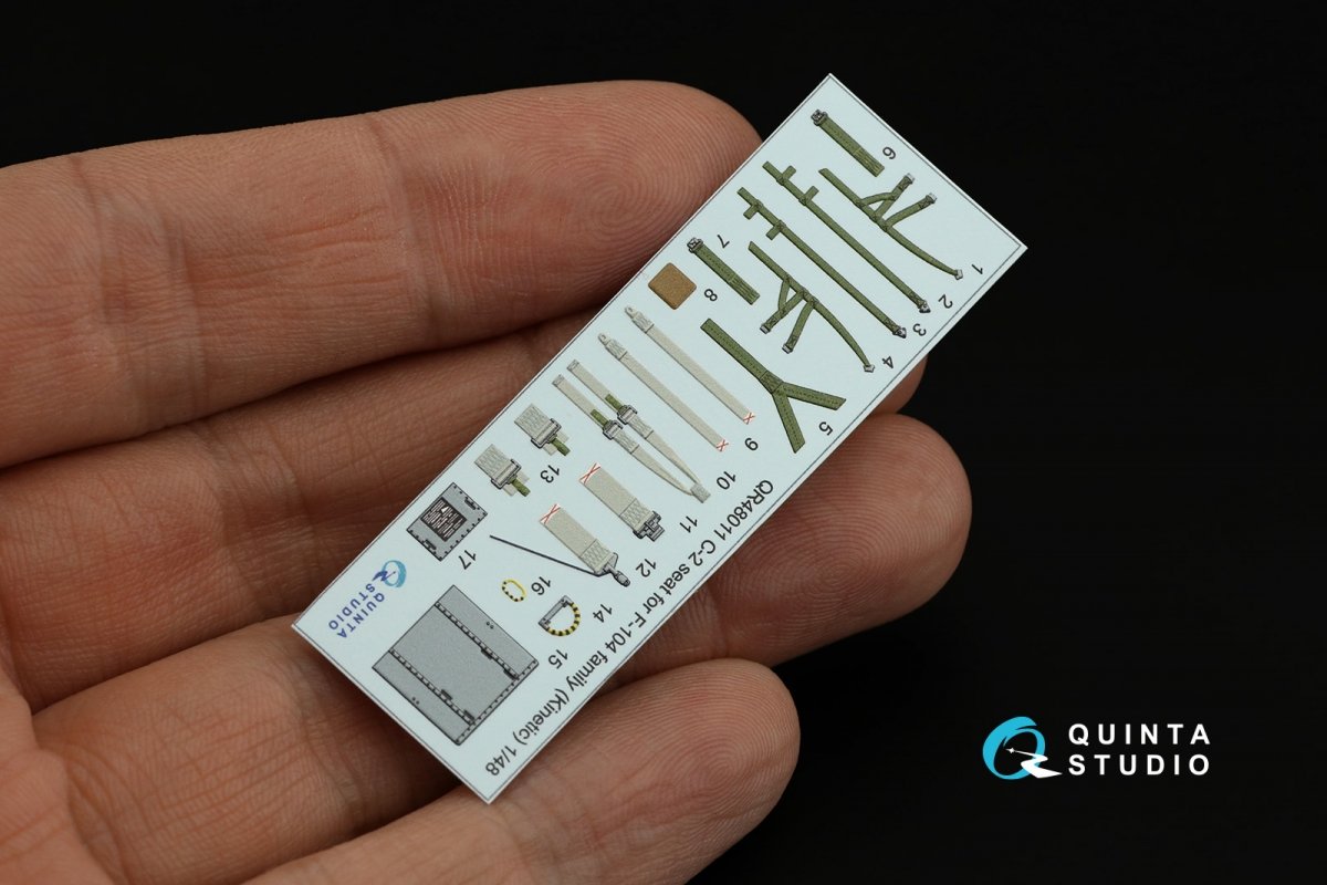 Siège Quinta Studio QR48011 C-2 pour la famille F-104 (Kinetic) 1/48 – image 11