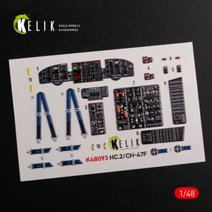 KELIK K48093 CH-47F interior 3D decals for Italeri kit 1/48 – immagine 3