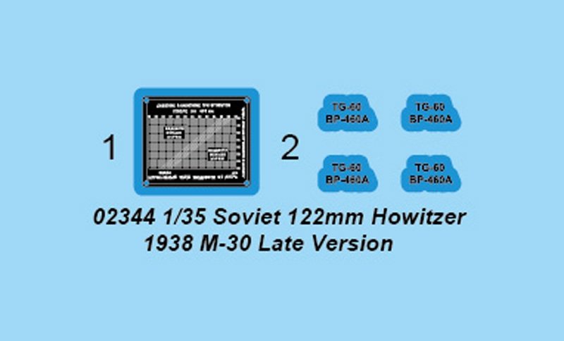 Trumpeter 02344 Soviet 122mm Howitzer 1938 M-30 Late Version – Bild 4