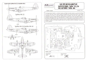 AZ Model AZ7353 Supermarine Spitfire Mk.22 Special 1/72 – Bild 6