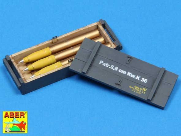 Aber 16014 8,8 cm Tiger I high-explosive Ammo with box 1/16 – zdjęcie 7