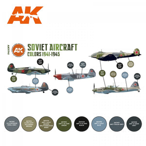 AK Interactive AK11741 SOVIET AIRCRAFT COLORS 1941-1945 8x17 ml – Bild 2