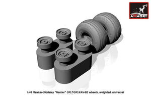 Armory Models AW48405 Hawker-Siddeley Harrier GR.7/GR.9/AV-8B wheels w/ weighted tyres 1/48 – Bild 8