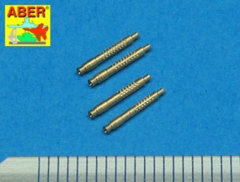 Aber A48 011 Set of 4 barrel tips for German 13 mm MG 131 aircraft machine gun (1/48 – Bild 2