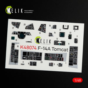 KELIK K48074 F-14A TOMCAT INTERIOR 3D DECALS FOR ITALERI KIT 1/48 – Bild 2