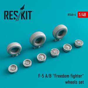 RESKIT RS48-0004 Jeu de roues pour F-5 (A/B) Freedom Fighter à l&amp;#39;échelle 1/48