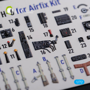 KELIK K72116 He-111 H6 interior 3D decals for Airfix kit 1/72 – immagine 3
