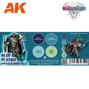 AK Interactive AK1067 WARGAME COLOR SET. BLUE PLASMA AND GLOWING EFFECTS. 4x17 ml – zdjęcie 2