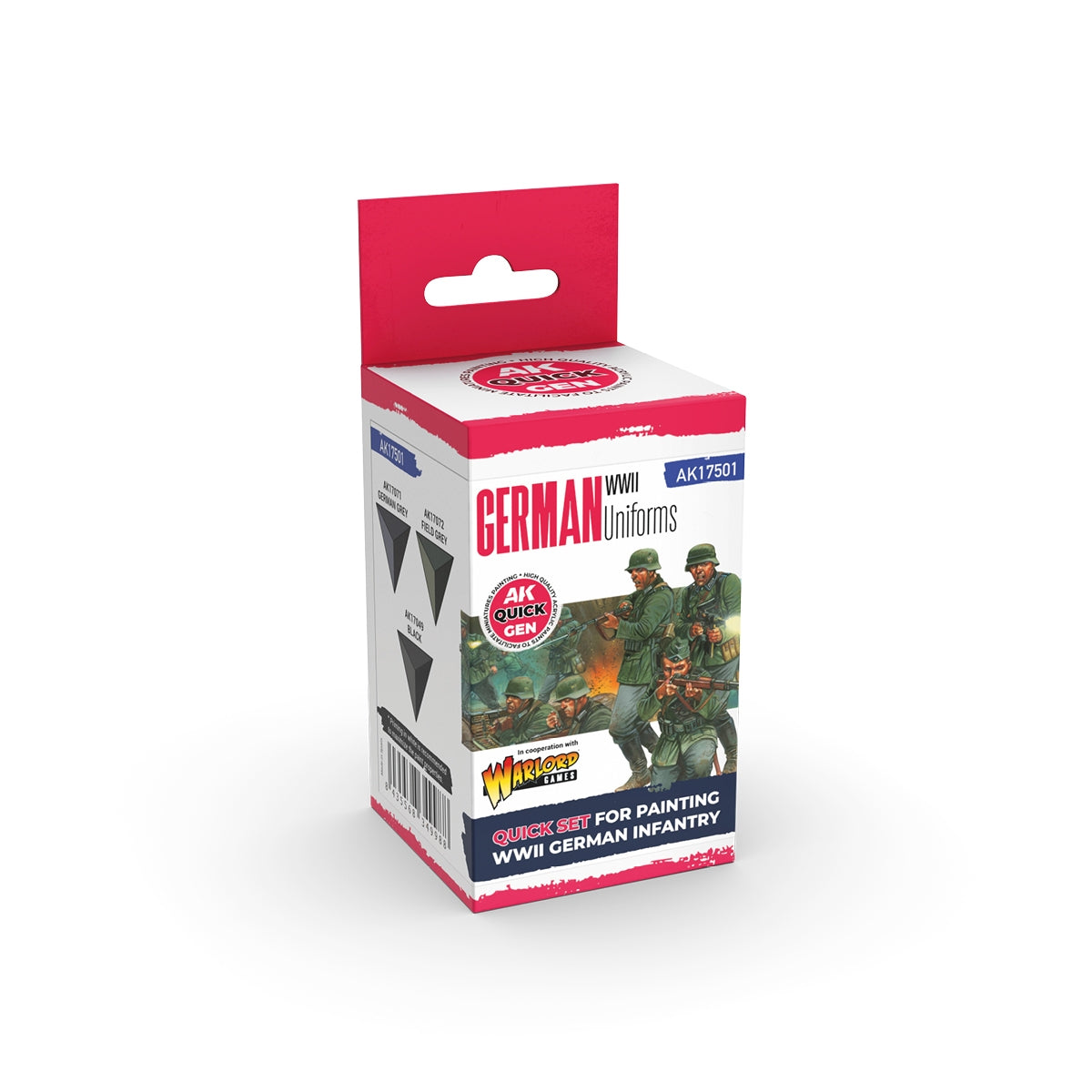 AK Interactive AK17501 GERMAN WWII UNIFORMS – QUICK GEN SET 3x18ml