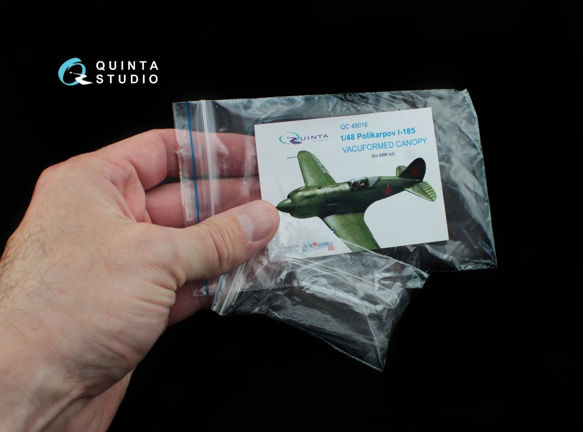 Quinta Studio QC48016 Polikarpov I-185 vacuformed clear canopy (for ARK kit) 1/48 – immagine 6