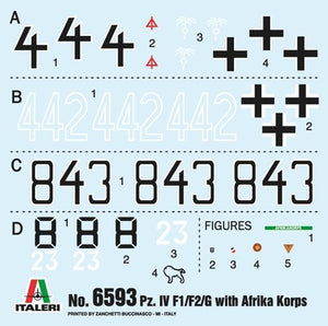 Italeri 6593 Pz.Kpfw.IV F1/F2/G With Afrika Korps Infantry 1/35 – Bild 3